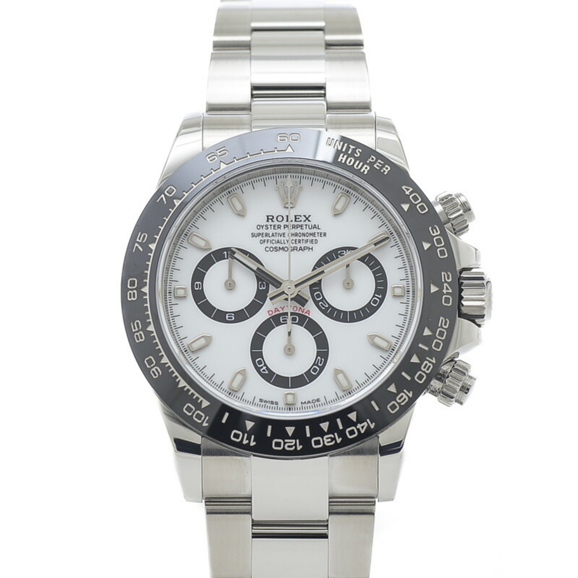 Pre-Owned Rolex Daytona Watch 116500LN White Dial Random Serial 2020 Men's (Good)