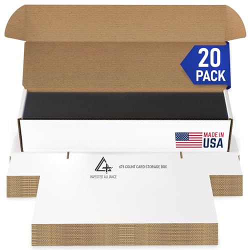 Premium Trading Card Box Storage For Sports, Baseball, Football, Basketball, MTG & TCG Collector | Baseball Card Storage Boxes & Organizer For Magic Sorter Bulk. Sports Holder For Collection.