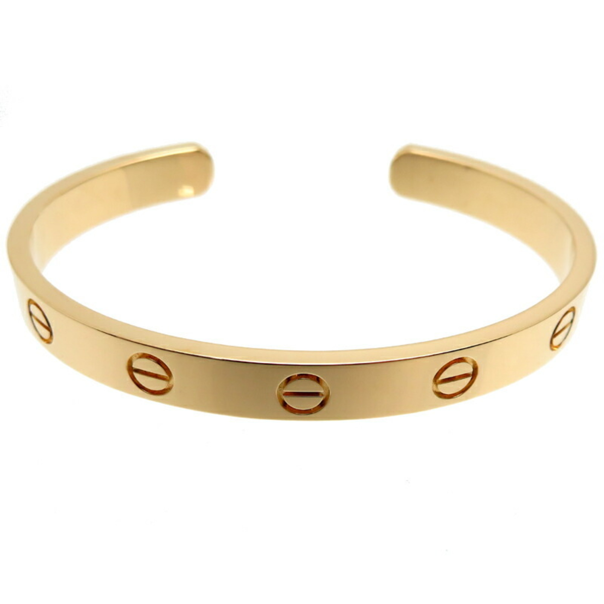 Pre-Owned Cartier 750YG Love Open Women's Bangle 750 Yellow Gold (Good)