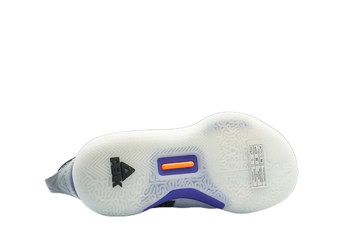 [E94451] Mens Peak Taichi Flash Lou Williams Team White Purple Basketball Shoes - 7