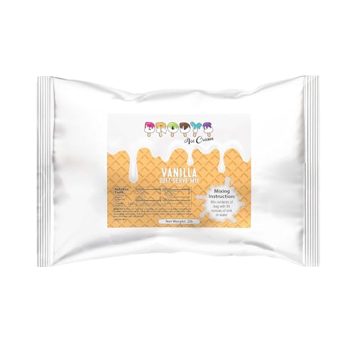Brodys Soft Serve Ice Cream Mix, 2lb, (Works great for Thai Roll, Kids Activity and at Home Fun) (Strawberry)