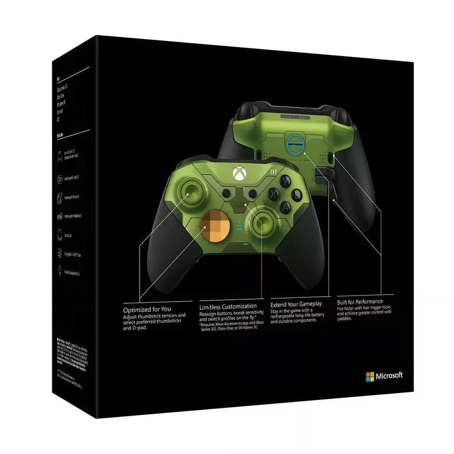 Microsoft Xbox Elite Wireless Controller Series 2 - Halo Infinite Limited Edition - gamepad - wireless - Bluetooth - for PC, Microsoft Xbox One, Android, iOS, Microsoft Xbox Series X