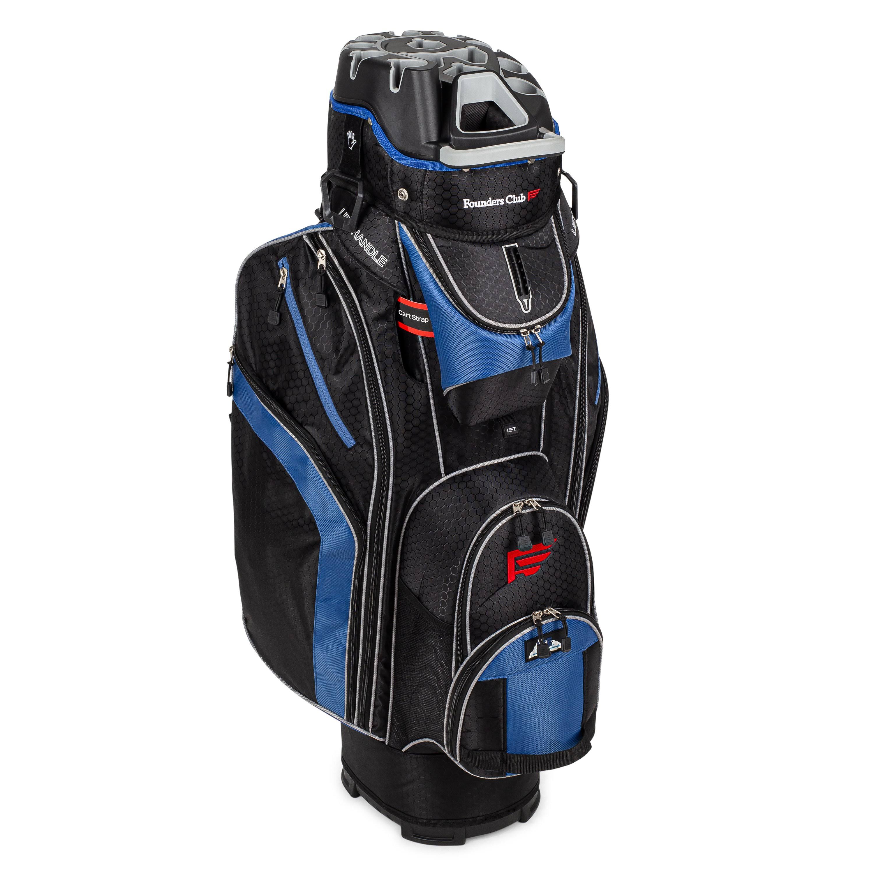 Founders Club Premium 14 Way Cart Bag - Blue