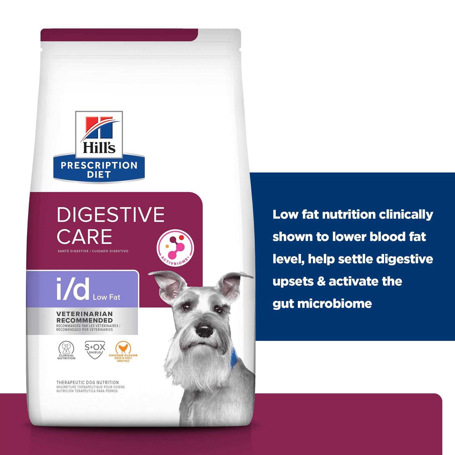 Hill's Prescription Diet i/d Digestive Care Low Fat Chicken Flavor Dry Dog Food - Pet Supplies online store