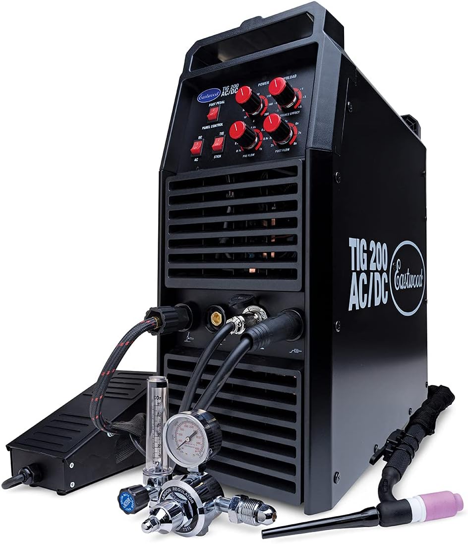Eastwood 200 AMP AC/DC TIG Welder With 1/4 Inch Thick Welding Capacity
