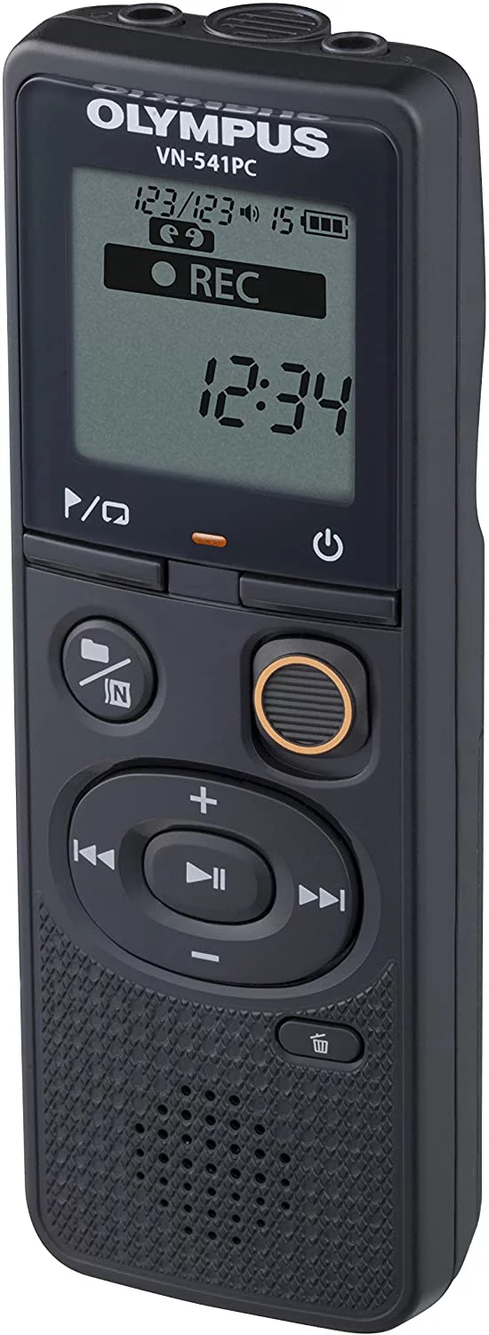 Olympus VN-541PC Voice Recorder with 4GBM, PC Link, One-touch Recording, Black, Model:VN-541PC Black