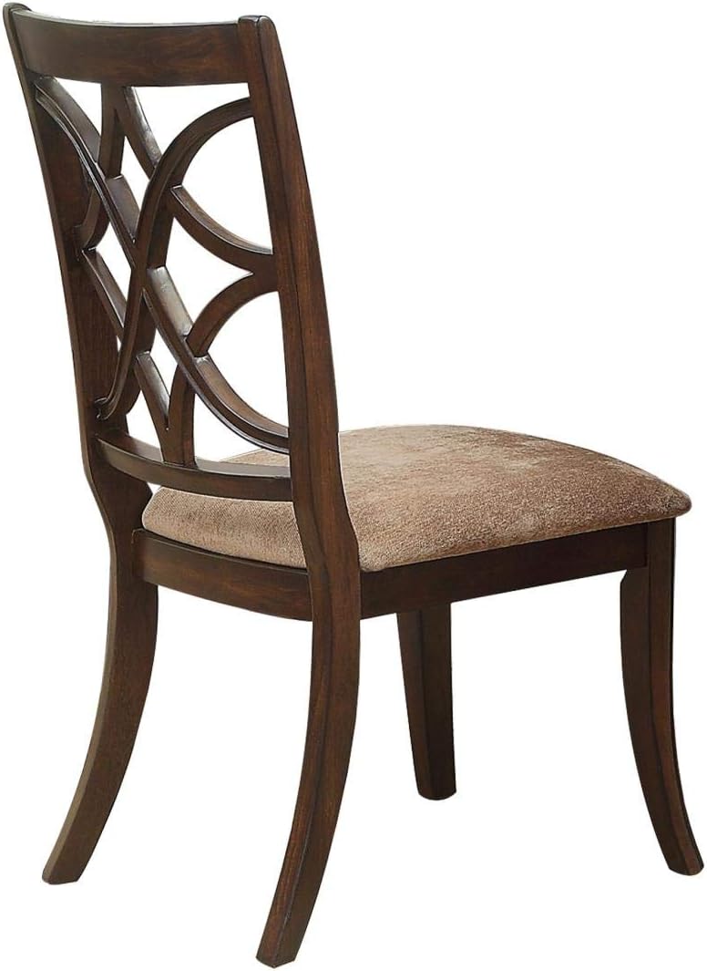 Homelegance Keegan 7 Piece Dining Room Set in Brown Cherry