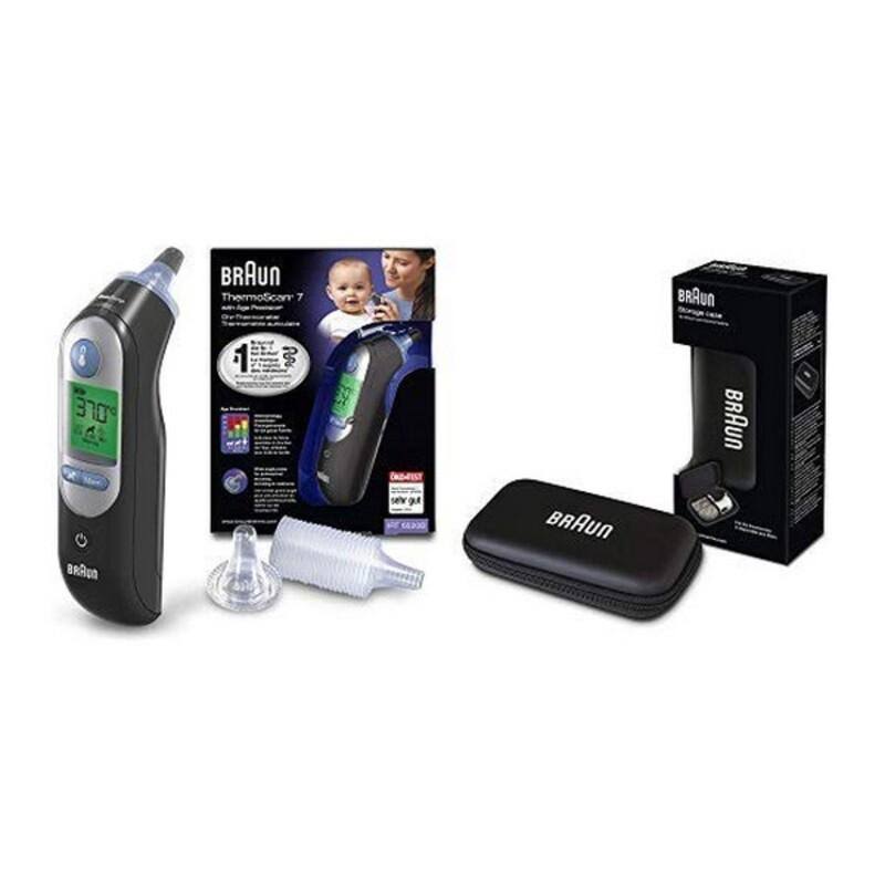 Braun ThermoScan 7 Ear Thermometer with Age Precision - Black Edition