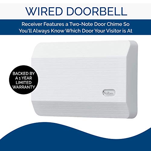 Broan-NuTone LA11WH Door Chime, White Textured