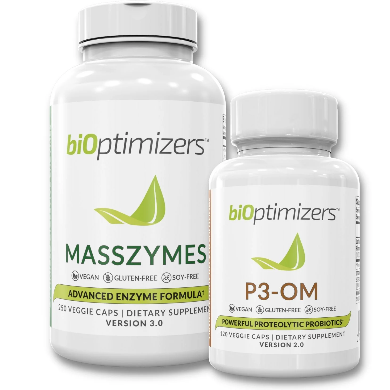 MassZymes & P3-OM by BiOptimizers (370 Capsules)