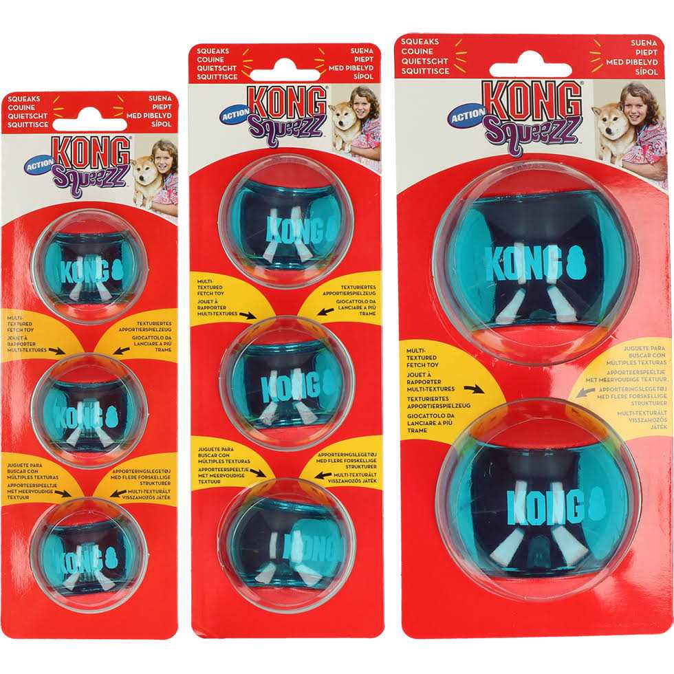 Kong Squeezz Action Ball Dog Toy - Pet Supplies online store
