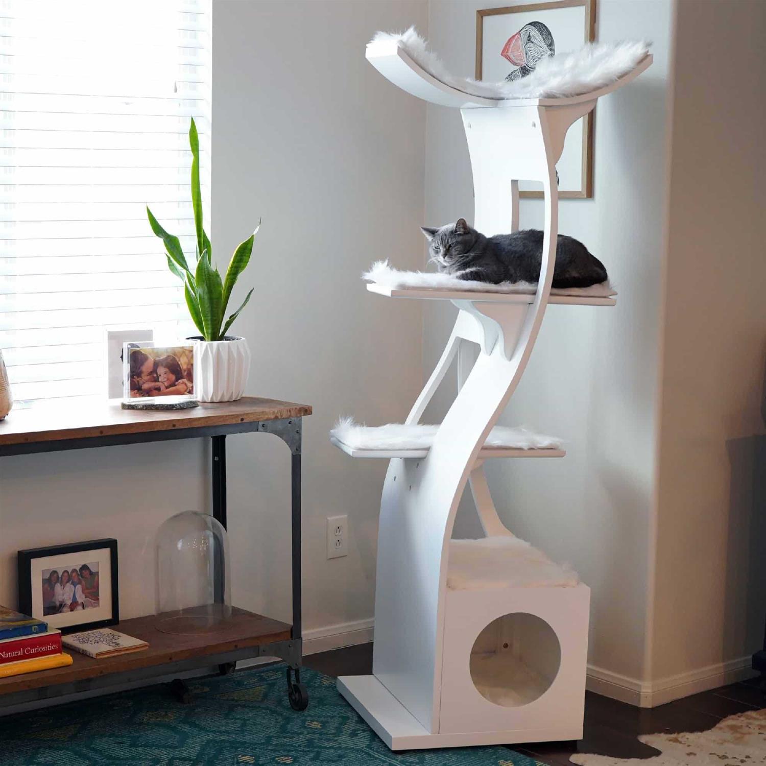The Refined Feline Lotus Tower Cat Tree - Pet Supplies online store