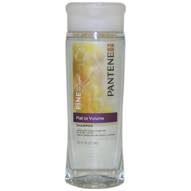 Pantene Pro-V Fine Hair Solutions Flat to Volume Shampoo by Pantene for Unisex - 12.6 oz Shampoo