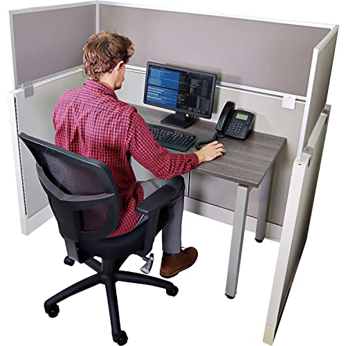 Acoustical Cubicle Privacy Screen Extender Desk Panel & Office Divider, Add Separation & Block Noise, 18