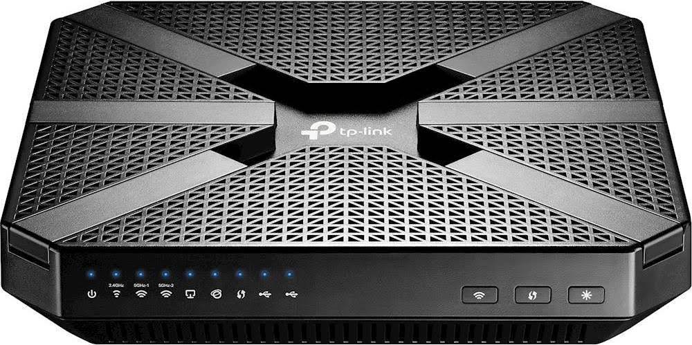 TP-Link - Archer AC4000 Tri-Band Wi-Fi 5 Router - Black