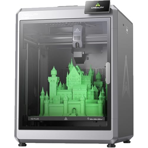 Creality K2 Plus 3D Printer, Support Multi Color Printing Needs CFS, Max 600mm/s Fast Printing, Dual AI Cameras, Full-auto Leveling, Ready-to-Use FDM 3D Printers, Large Build Volume 350x350x350mm
