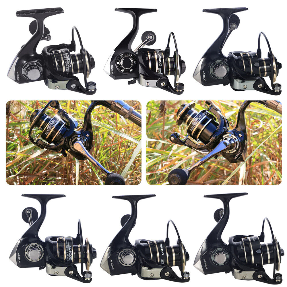 12BB Metal Spinning Fishing Reel 5.2:1 Saltwater Freshwater Right Left Hand Reel