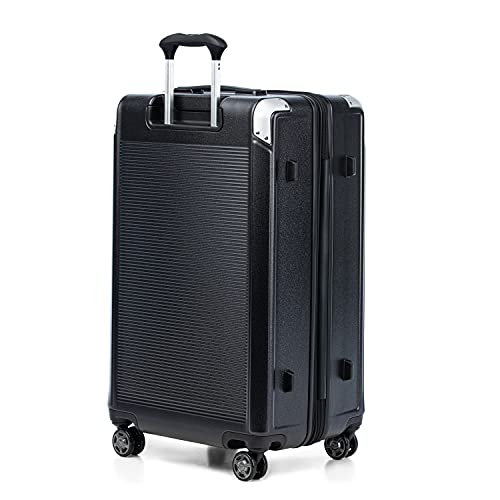 Travelpro Platinum Elite Hardside Expandable Checked Luggage, 8 Wheel Spinner, TSA Lock, Hard Shell Polycarbonate Suitcase, True Navy Blue, Checked Large 28-Inch