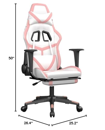 Gaming Chair, Reclining Office Desk Chair, Video Game Chairs,Ergonomic Racing Computer Chair, Gaming Chair with Footrest Black and Camouflage Faux Leather