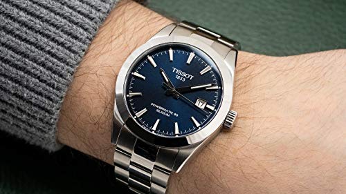 Tissot Mens Gentleman Stainless Steel Dress Watch Grey