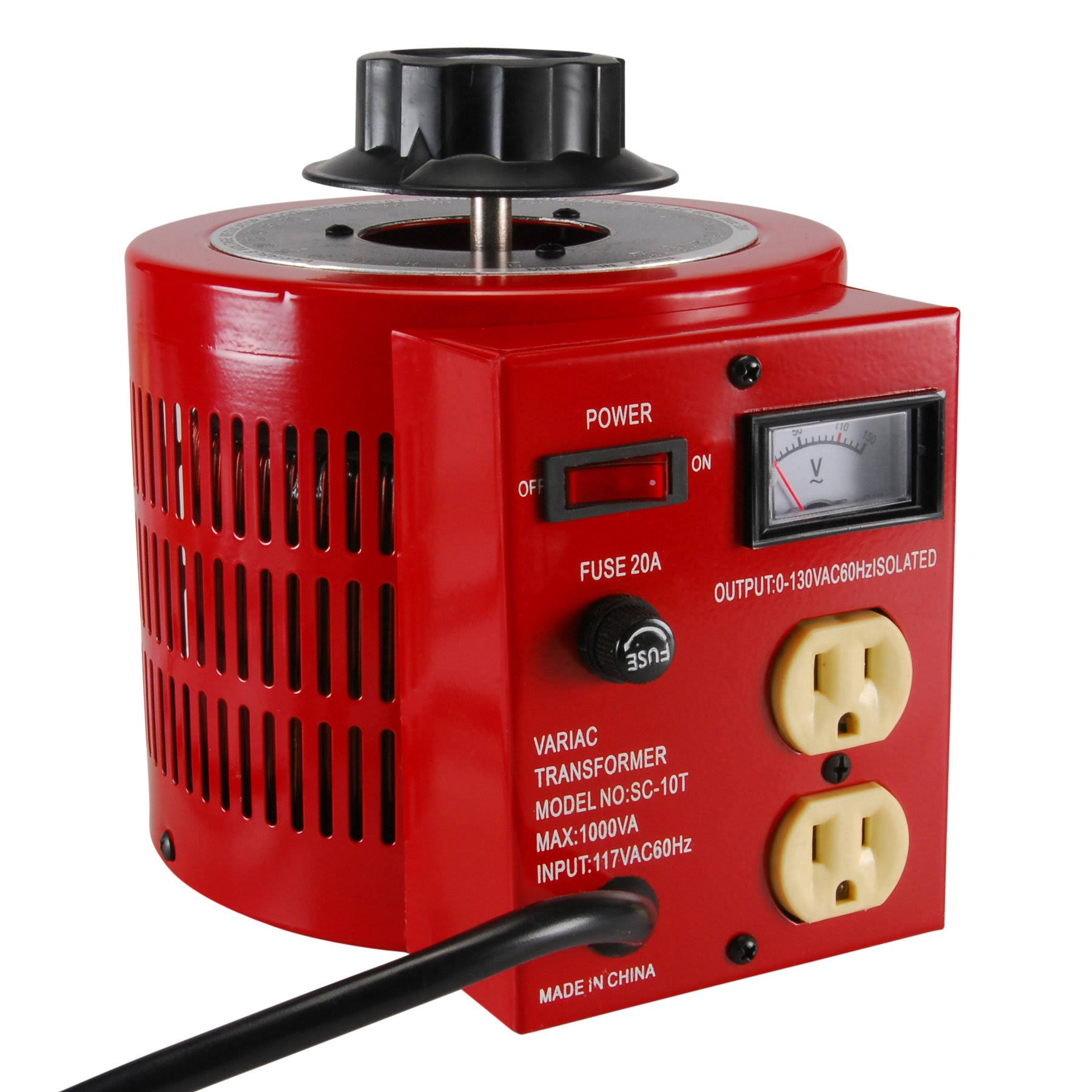 Parts Express 10A Variac Variable AC Power Transformer 0-130 VAC