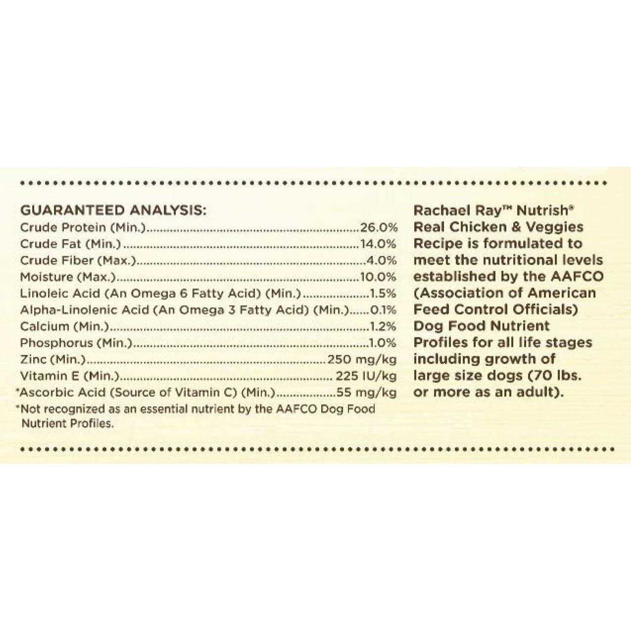 Rachael Ray Nutrish Dry Dog Food Real Chicken & Veggies Recipe - Pet Supplies online store