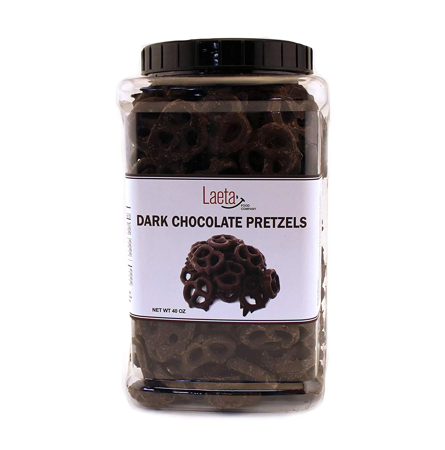Dark Chocolate Covered Pretzels, Salted Pretzels in Mildly Sweet Smooth Dark Chocolate, 40 Ounces