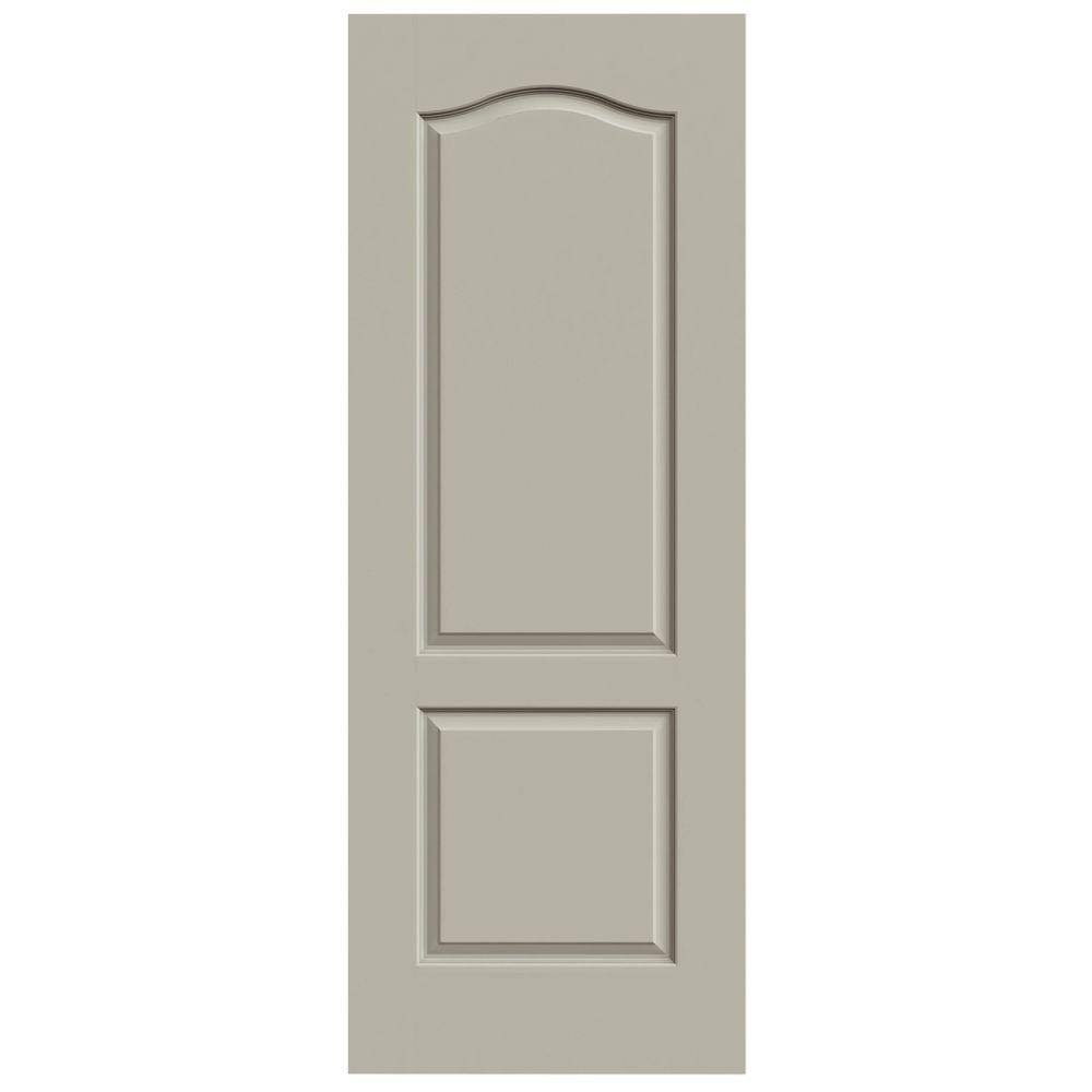 JELD-WEN 36 in. x 80 in. Princeton Desert Sand Painted Smooth Solid Core Molded Composite MDF Interior Door Slab