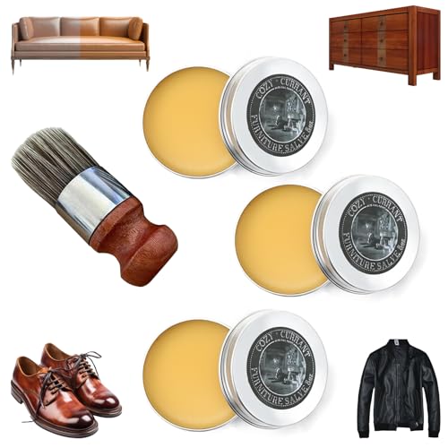 Wise Owl Furniture Salve,Furniture Salve for Leather,Leather Furniture Salve and Brush,Furniture Salve for Wood,Wise Owl Paint Furniture Salve(1 PCS)