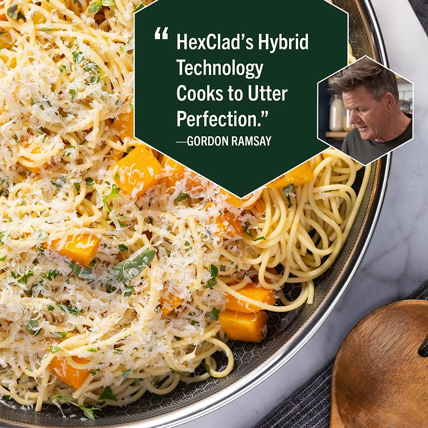 Excellent HexClad 6 Piece Hybrid Stainless Steel Cookware Pan Set 8"  10"  12" with Glass Lids  Stay Cool Handle  Non-Stick PFOA Free  Dishwasher  Oven Safe  Works on Inductio