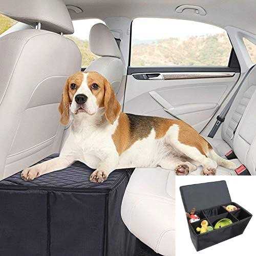 SkyMall Car Seat Extender for Dogs with Storage Compartment Versatile Backseat and Captain Seat Bridge for Large and Small Pets - Pet Supplies online store