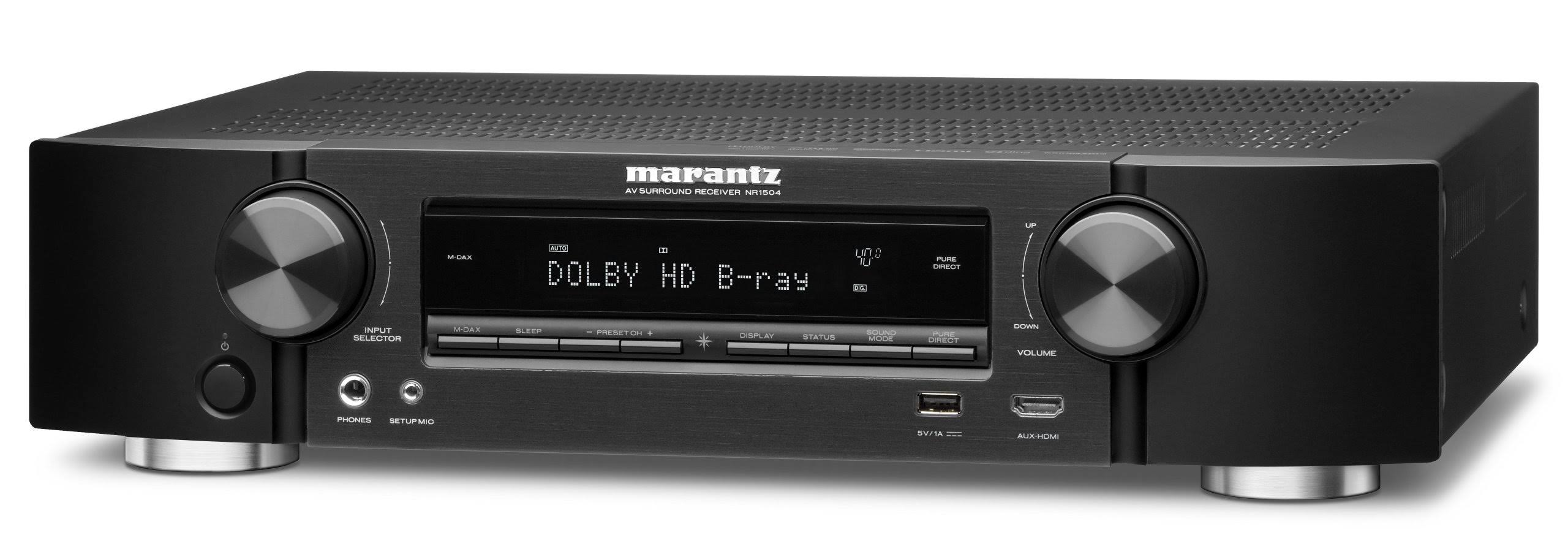 Marantz NR1504 Slim Line 5.1 Channel Home Theater Network AV Receiver