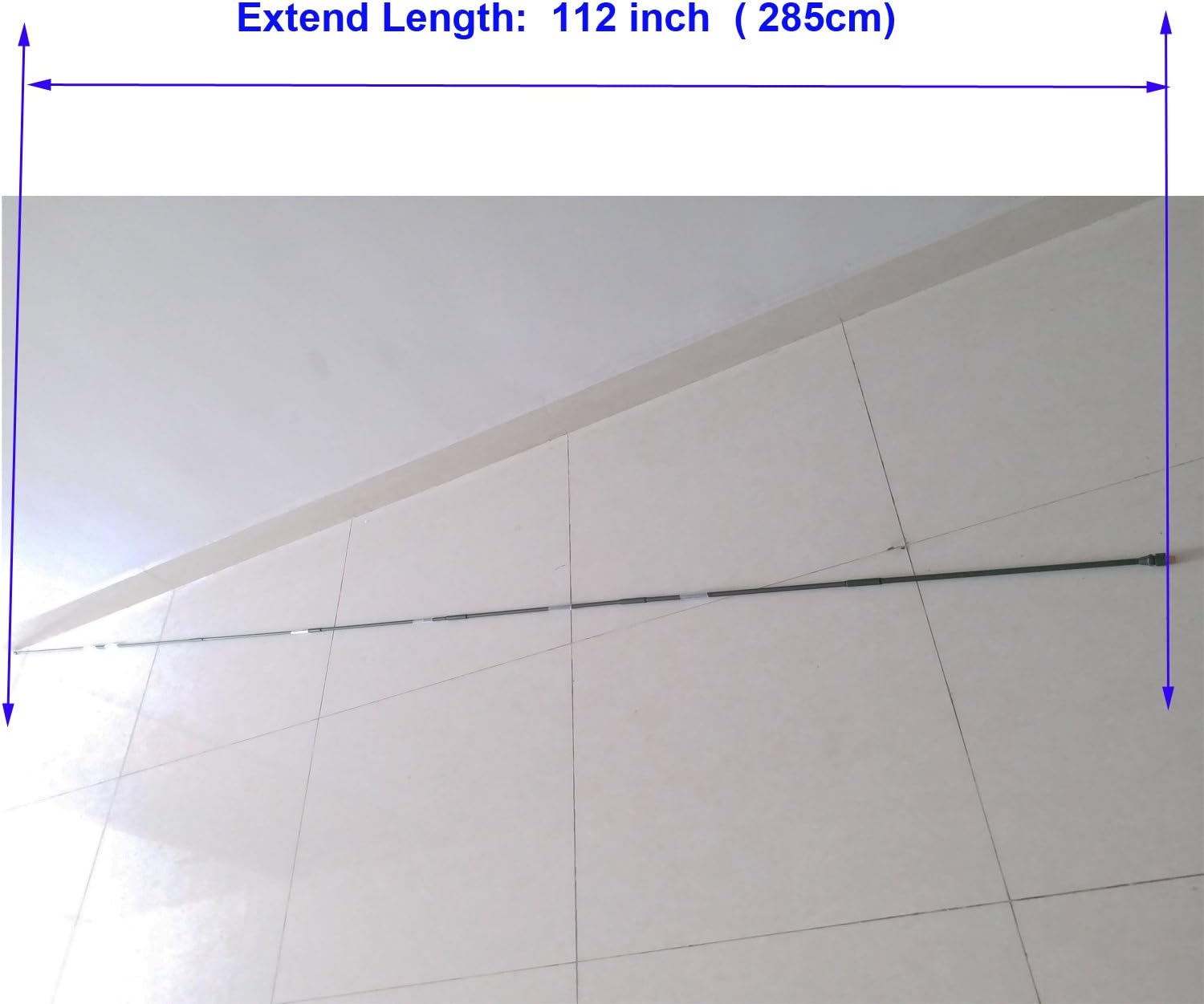 HF Manpack Collapsible 7 Element Whip Antenna 285 CM Length