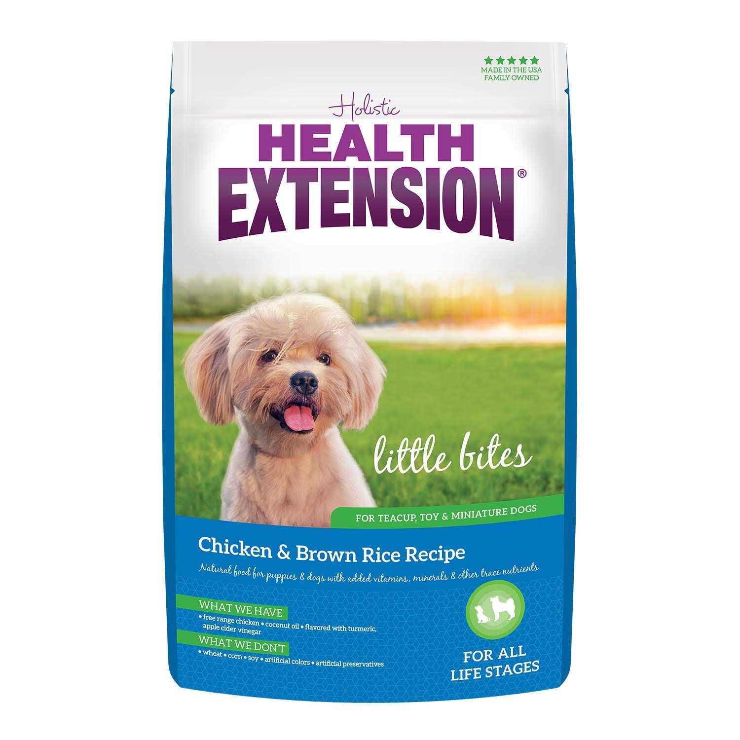 Health Extension Little Bites Chicken & Brown Rice Dry Dog Food - Pet Supplies online store