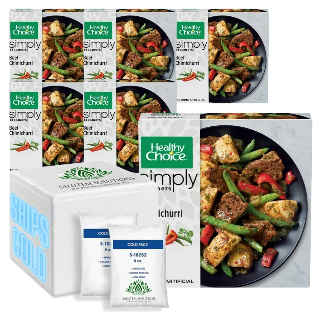 Healthy Choice Simply Steamers Beef Chimichurri Frozen Meal, 9 oz - Pack of 6