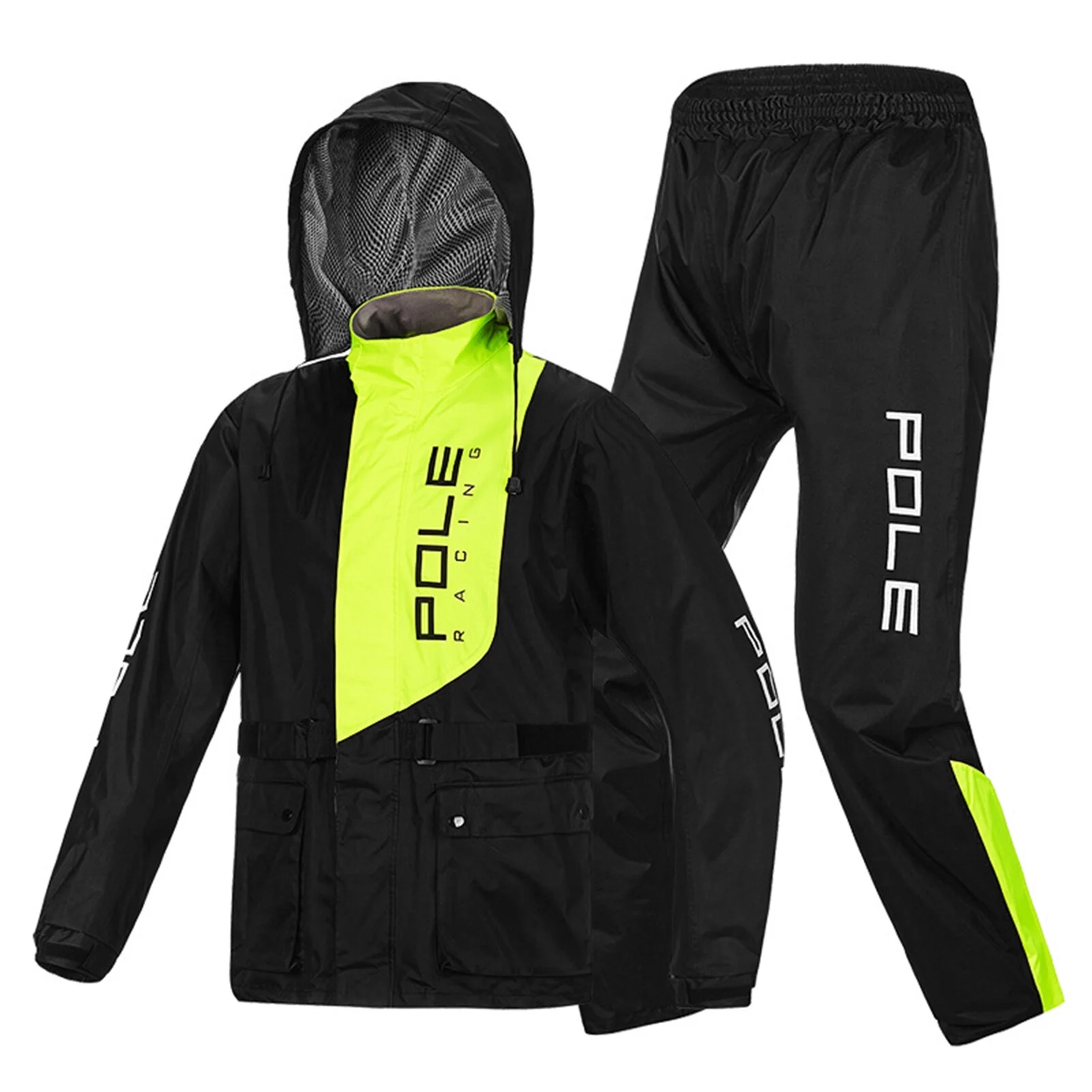 Men Waterproof Breathable Rain Suit Rain Jacket and Pants Suit for Motorcycle Golfing Cycling Fishing Hiking