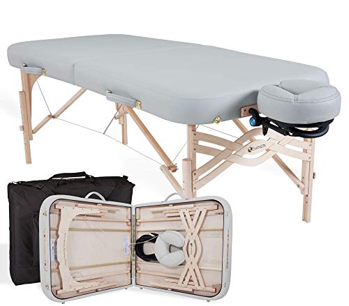 EARTHLITE Premium Portable Massage Table Package SPIRIT - Spa-Level Comfort, Deluxe Cushioning incl. Flex-Rest Face Cradle & Strata Face Pillow, Carry Case (30/32” x 73”) - Made in USA