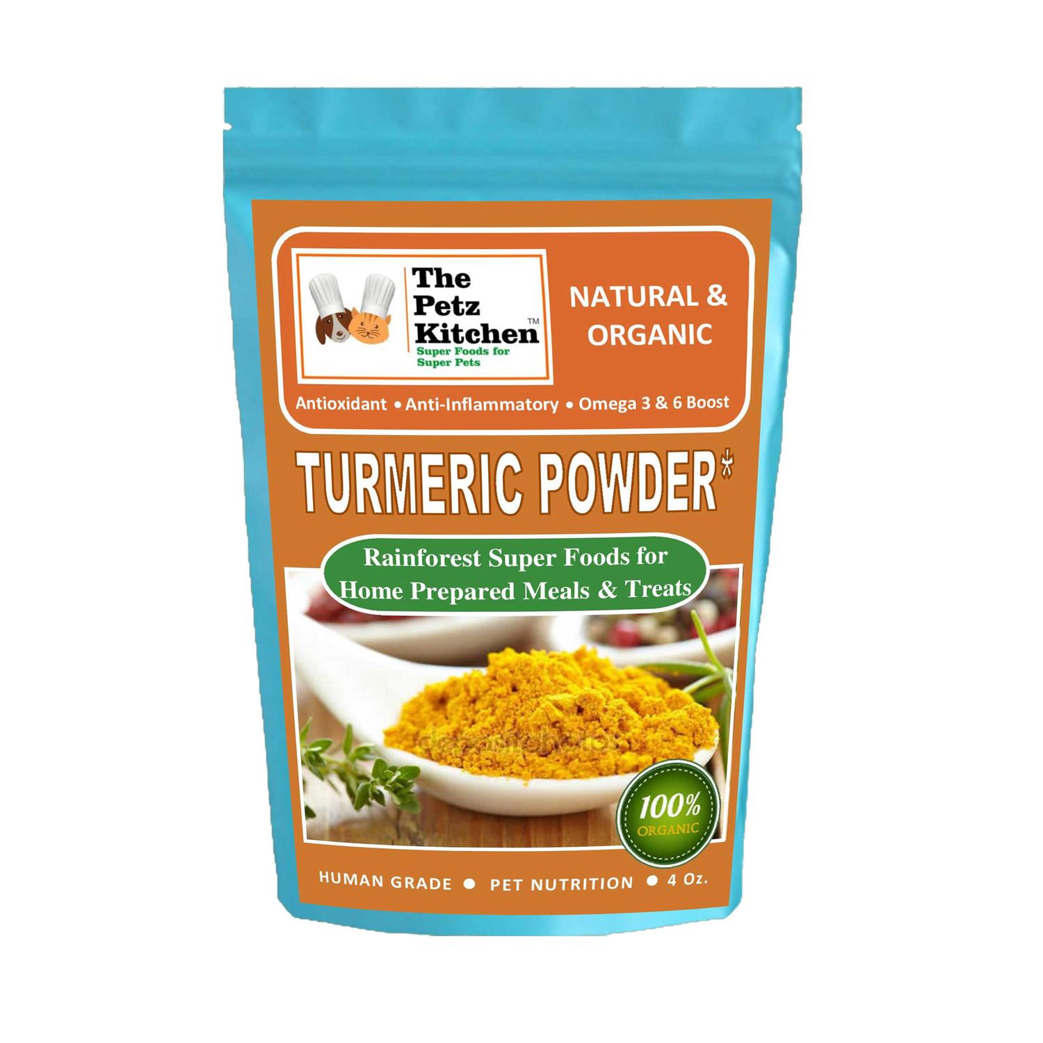 The Petz Kitchen Turmeric Powder Dog & Cat Supplement - Pet Supplies online store