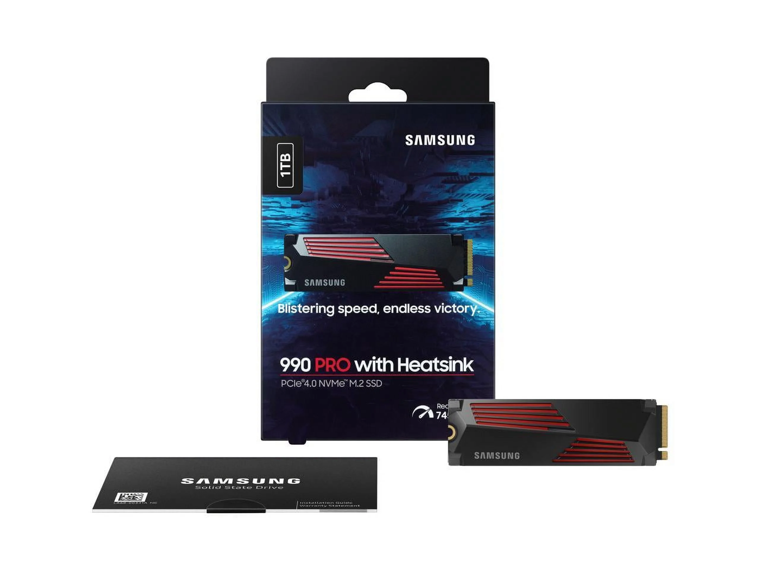Samsung 4TB 990 PRO PCIe Gen4 NVMe M.2 Internal SSD with Heatsink