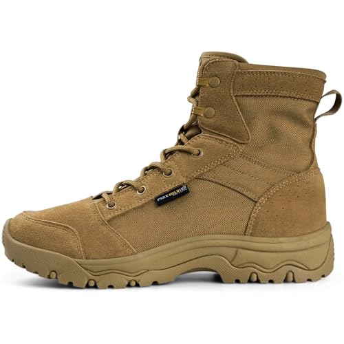 FREE SOLDIER Men's Tactical Hiking Boots Lightweight Comfortable Combat Work Boots 6 Inches