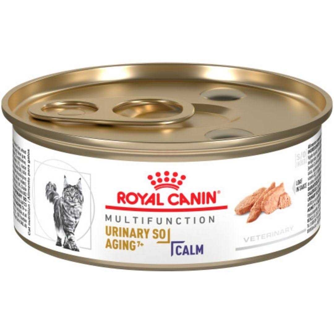 Royal Canin Veterinary Diet Feline Urinary SO Aging 7+ + Calm Canned Cat Food - Pet Supplies online store