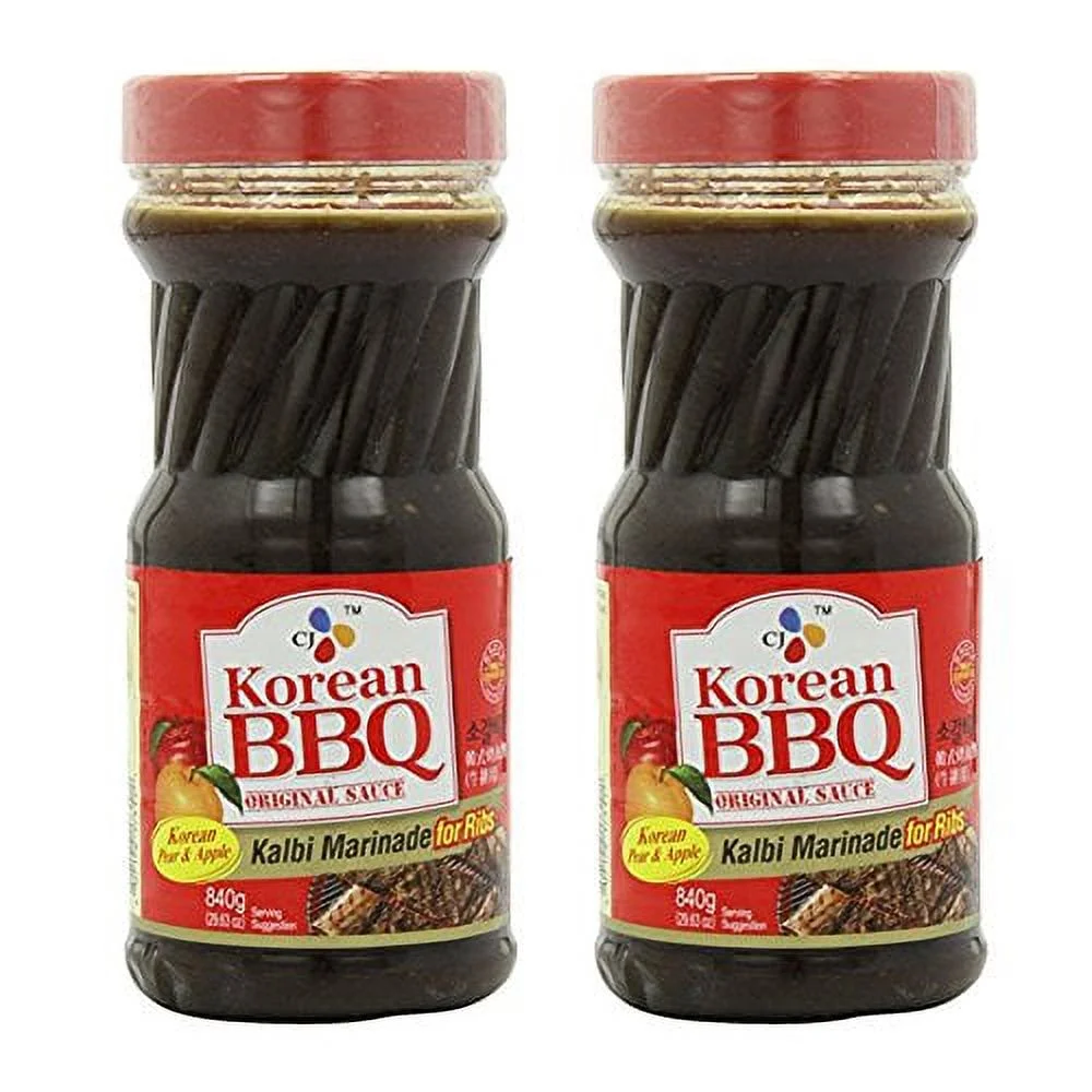 [ 2 Packs ] CJ Korean BBQ Sauce, Kalbi, 29.63-Ounce Bottle for Ribs