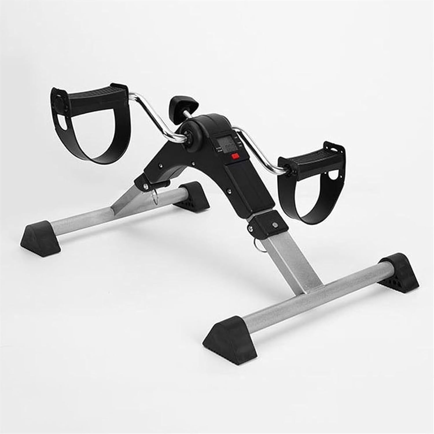 Electric Pedal Portable Mini Exercise Bike Stepper Under Desk Bike Pedal Exerciser, Indoor Elderly Rehabilitation Exercise Machine,Mini Exercise Bike for Leg and Arm with LCD Display