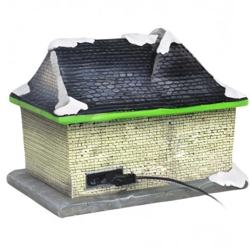 Christmas Village Sledding Down Hill - Lighted Musical Snow Village with 8 Animated Kids Going Down The Mountain