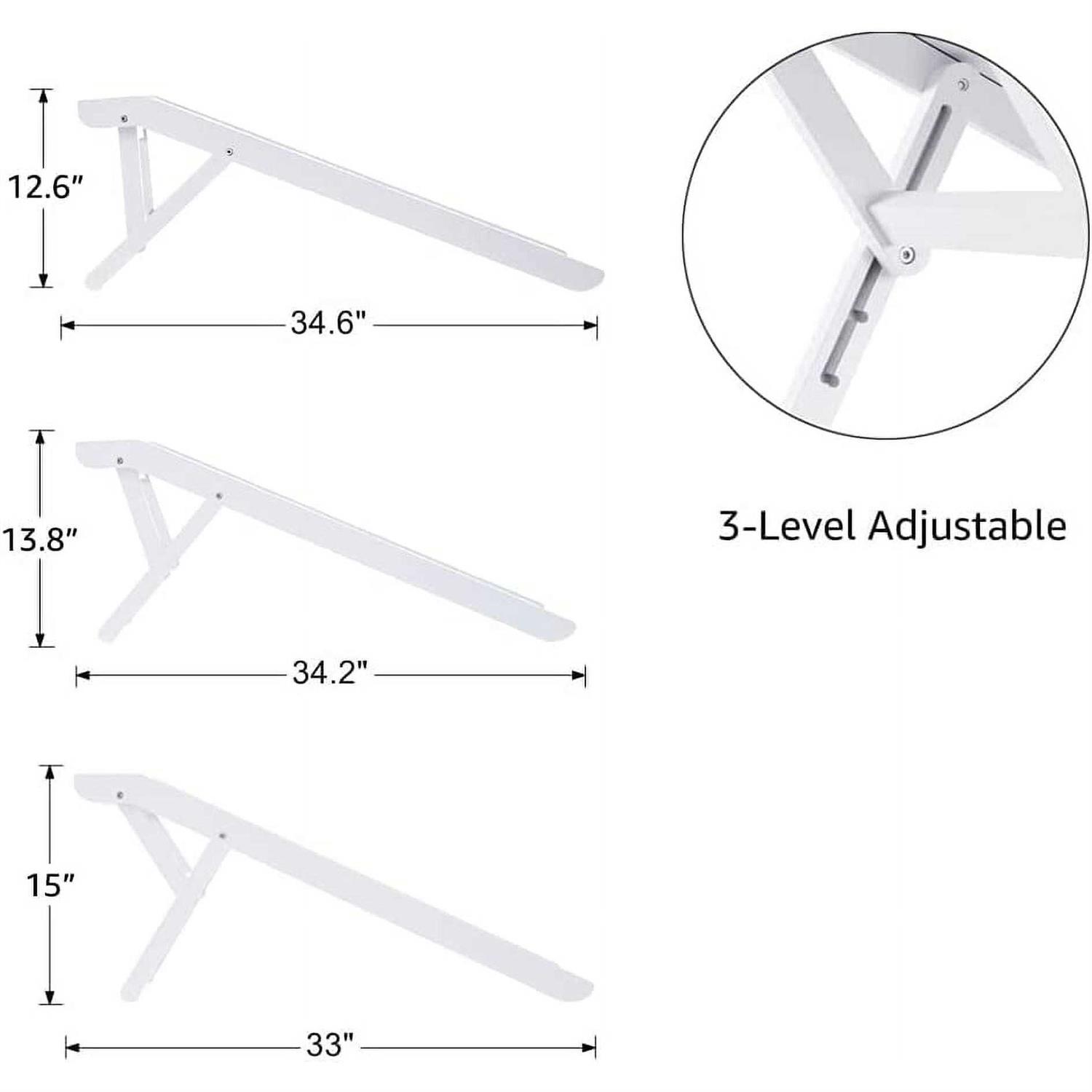 Unipaws Foldable Wooden Pet Ramp Adjustable Height - Pet Supplies online store