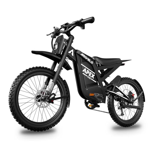 Electric-Dirt-Bike for Adults with Peak-3000W Brushless Motor and 48V 30AH Battery Max 40MPH and 80Miles, Adult Electric-Mountain-E-Bike Motorcycle with Fat Tire for Snow, Sand and Commuting