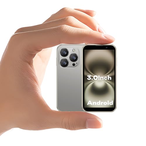 Small Intelligent 3G Unlocked Mobile Phone, with a 3-inch Screen, Dual SIM Dual Standby. It's a Portable Spare Phone, Suitable for Kids and Students. (Blue, 2GB + 16GB)