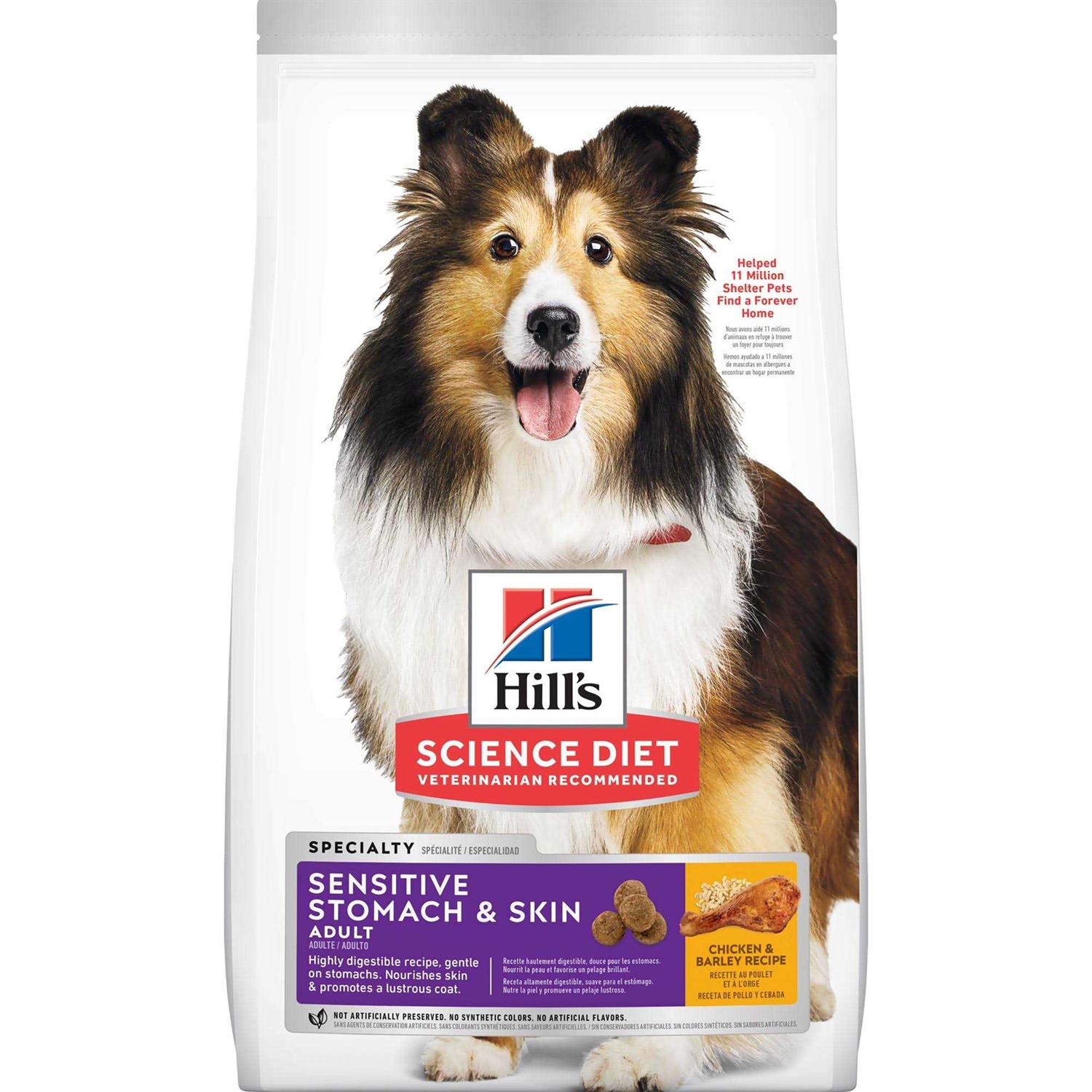 Hill's Science Diet Adult Sensitive Stomach & Skin Dry Dog Food - Pet Supplies online store