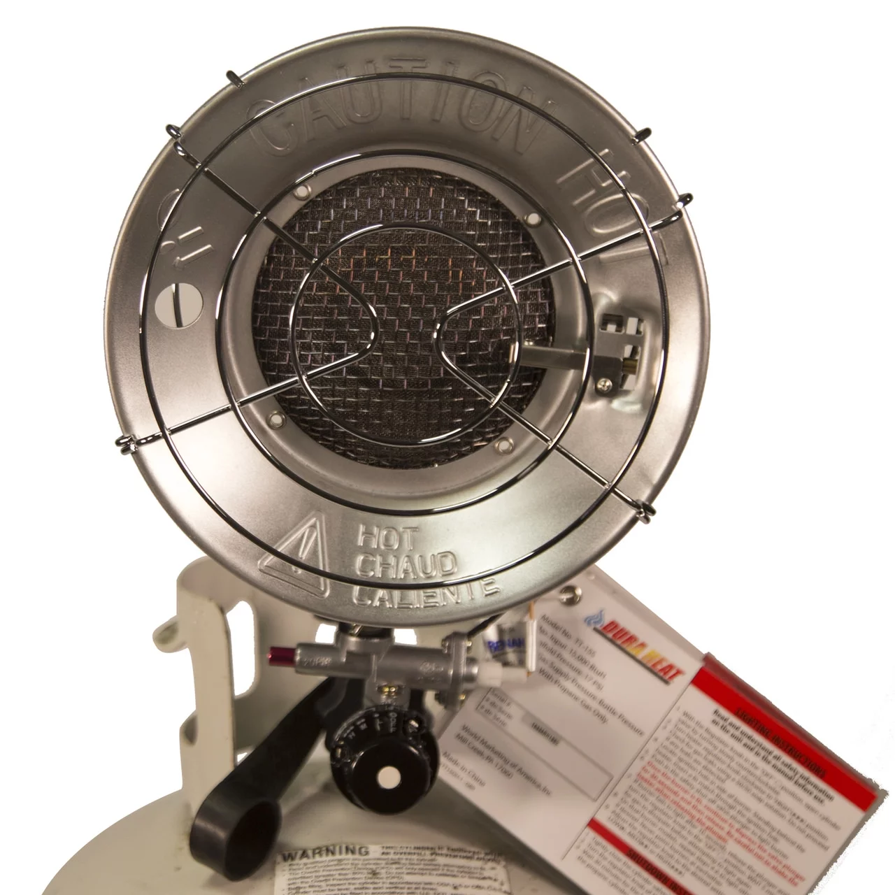 World Marketing of America TT-15CSA Propane(LP) Tank Top Heater with Tip-over Shut-off