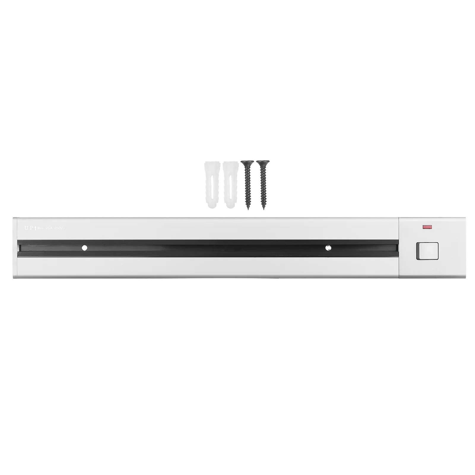 CACAGOO Electrical Outlet Track Surface Mounted Power Outlet Track 60cm Aluminum Alloy Kitchen Sockets Track Wall Outlet